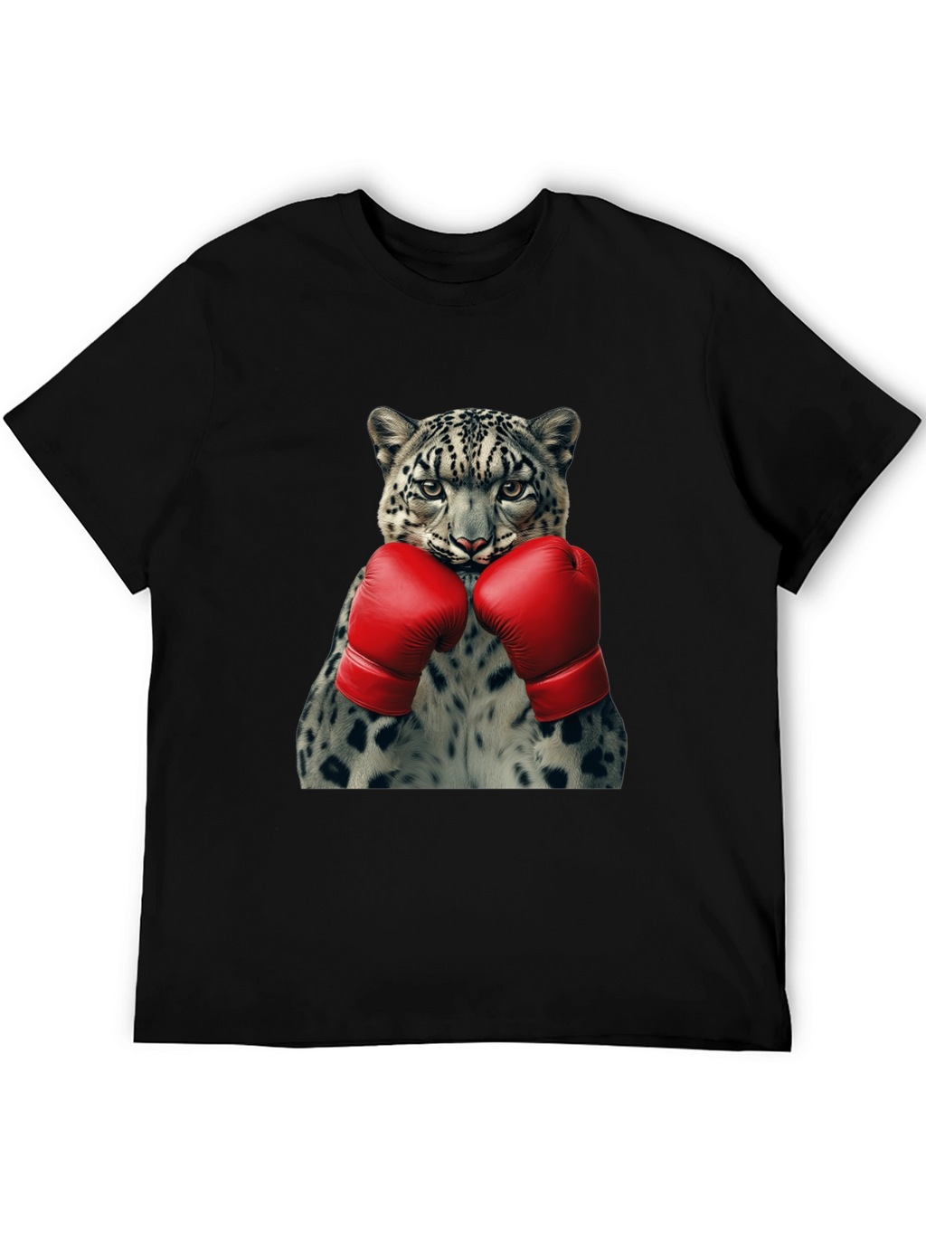 Leopard Boxer Graphic Tee - Punchy Style!