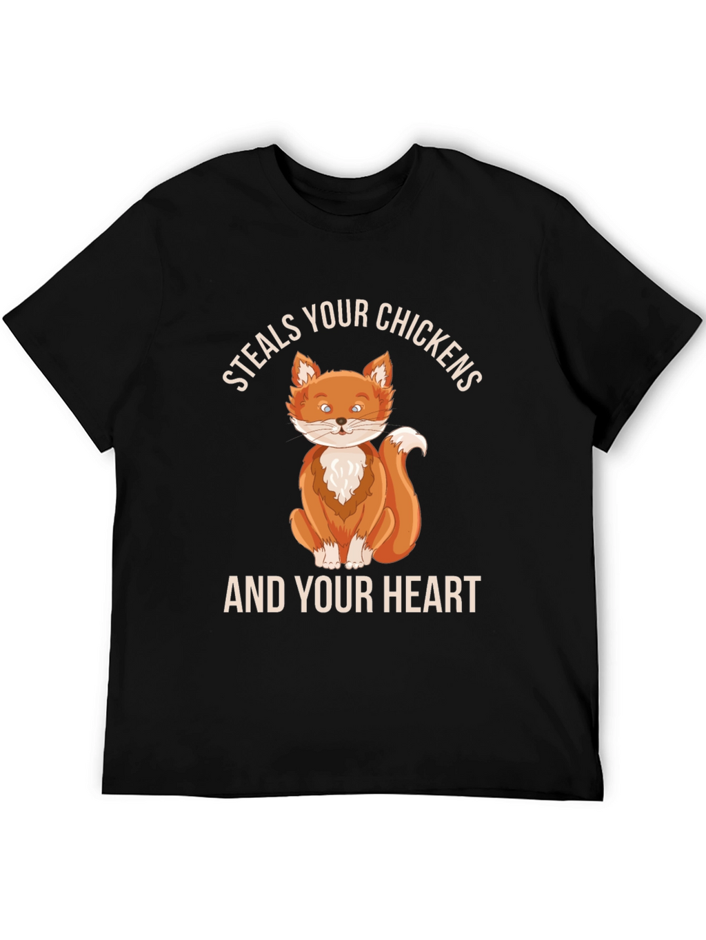 Steals Your Chickens & Heart Fox Graphic Tee