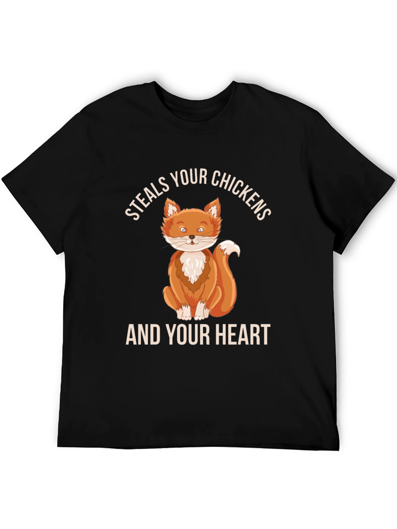 Steals Your Chickens & Heart Fox Graphic Tee