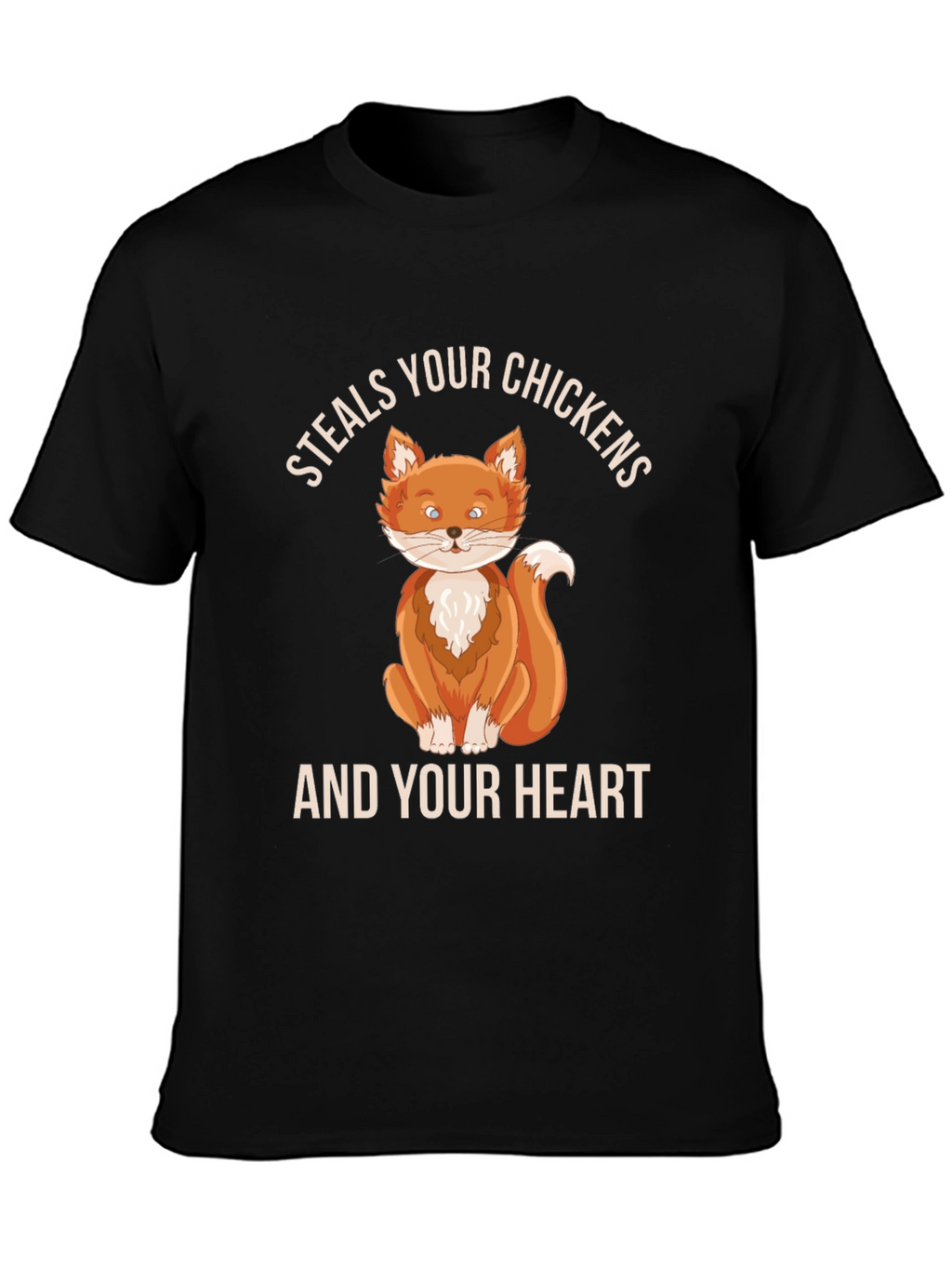 Steals Your Chickens & Heart Fox Graphic Tee