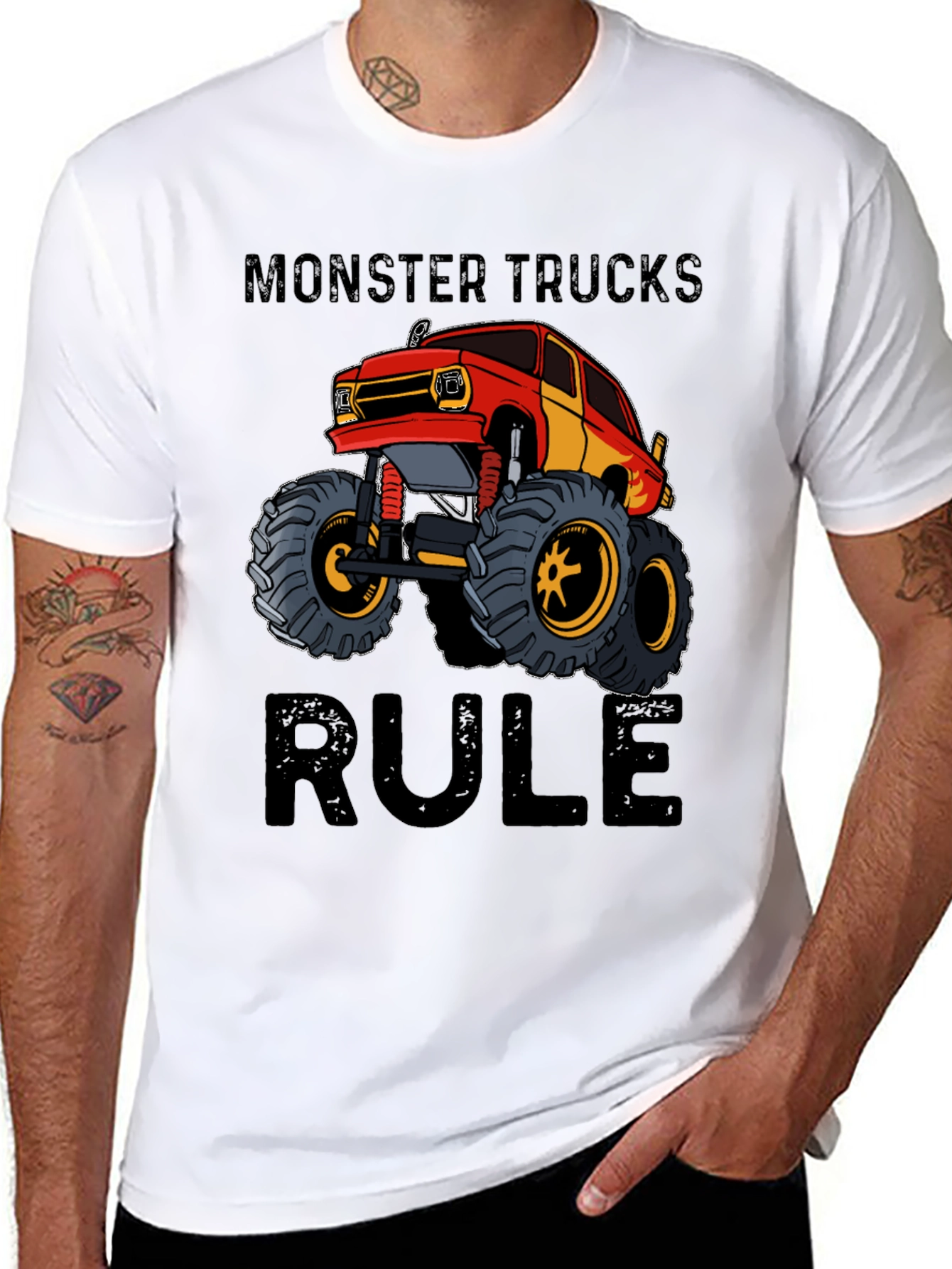 Monster Trucks Rule Graphic Tee