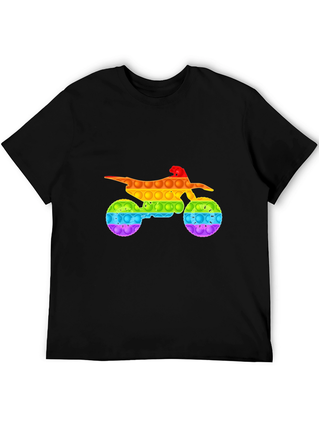 Rainbow Motorcycle Pop It T-Shirt