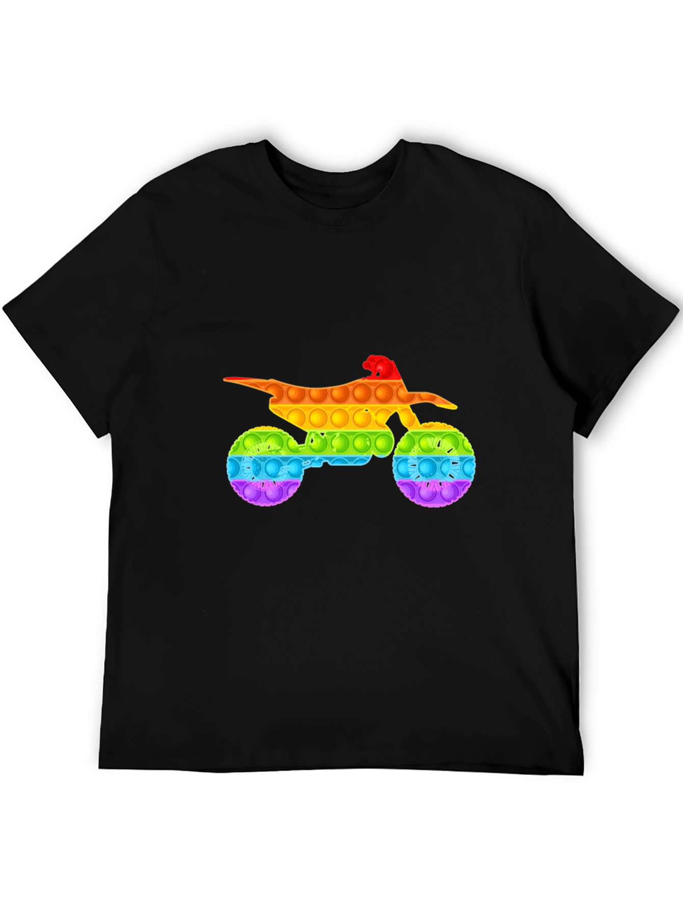 Rainbow Motorcycle Pop It T-Shirt