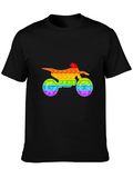Rainbow Motorcycle Pop It T-Shirt