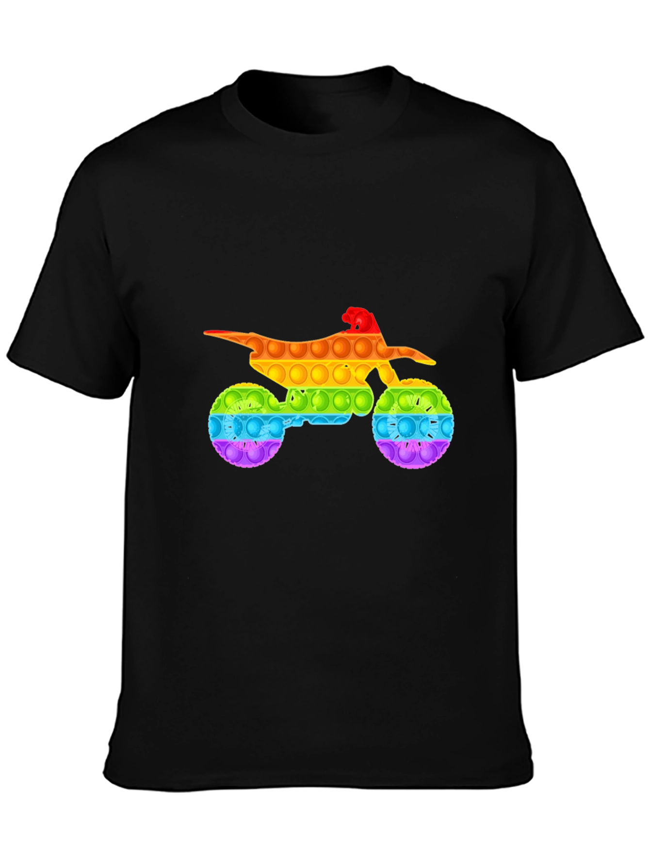 Rainbow Motorcycle Pop It T-Shirt