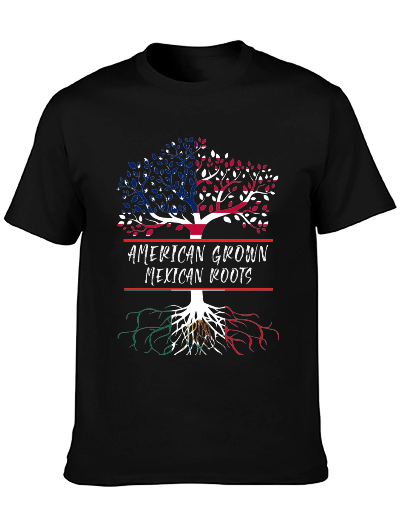 American Grown Mexican Roots Graphic Tee