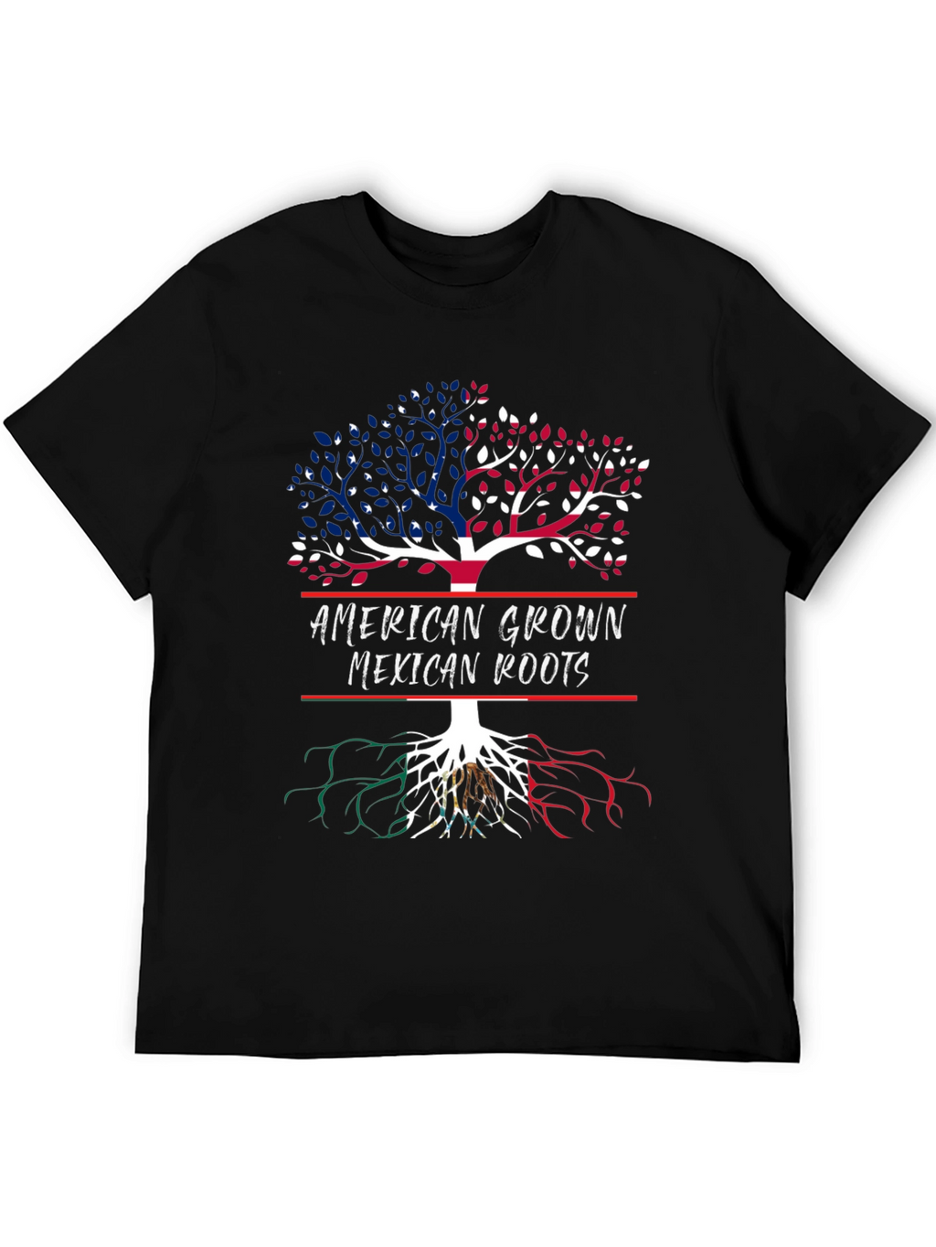 American Grown Mexican Roots Graphic Tee