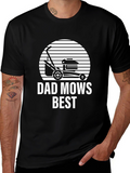 Dad Mows Best T-Shirt - Fathers Day Gift