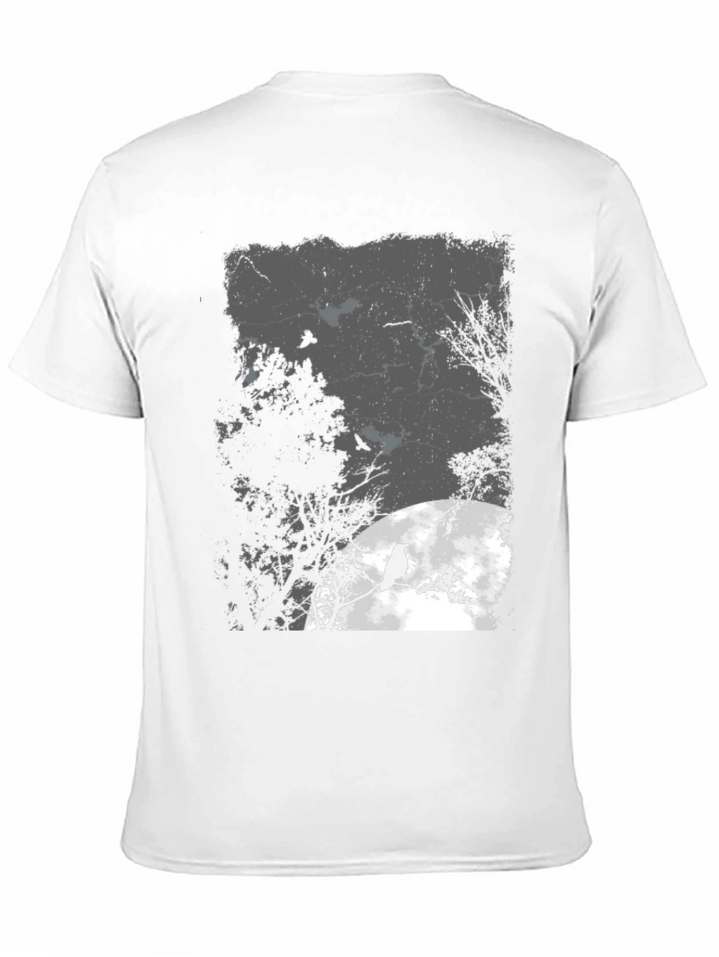 Raven Moon Black T-Shirt - Gothic Style