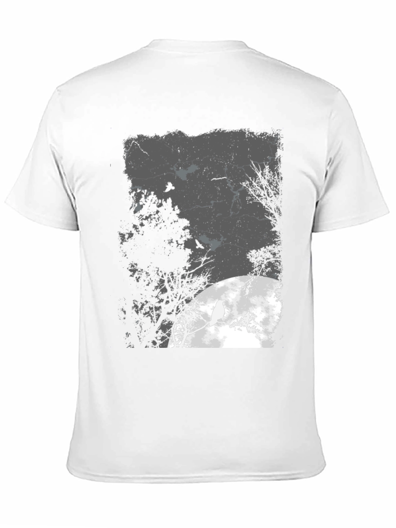 Raven Moon Black T-Shirt - Gothic Style