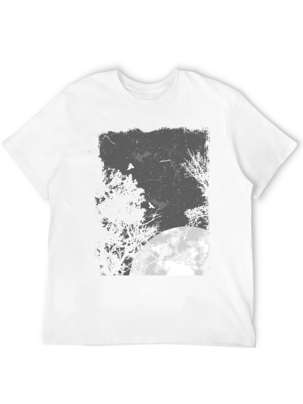 Raven Moon Black T-Shirt - Gothic Style