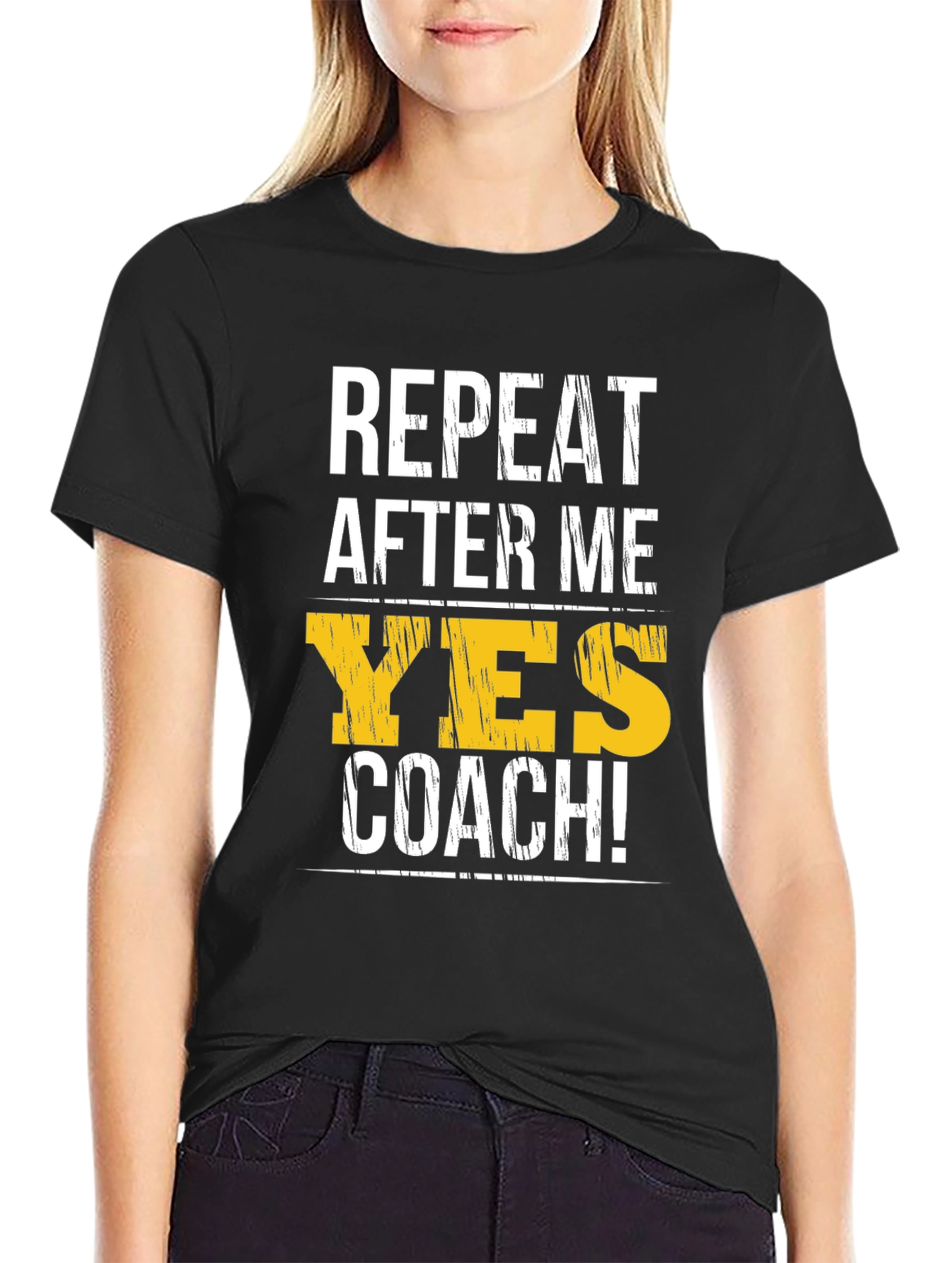 Yes Coach T-Shirt - Funny Motivational Gym Tee