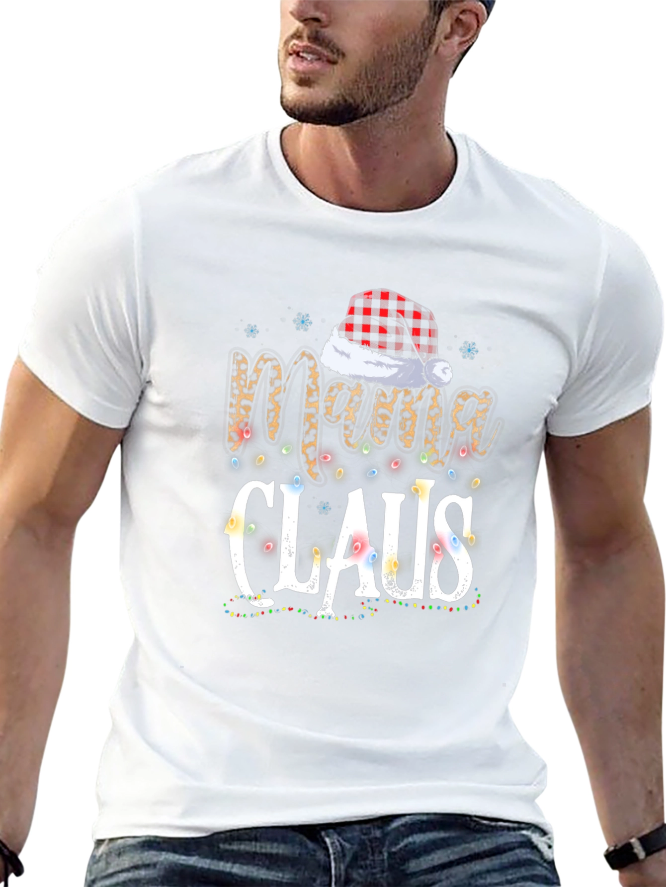 Mama Claus Christmas Graphic Tee Shirt