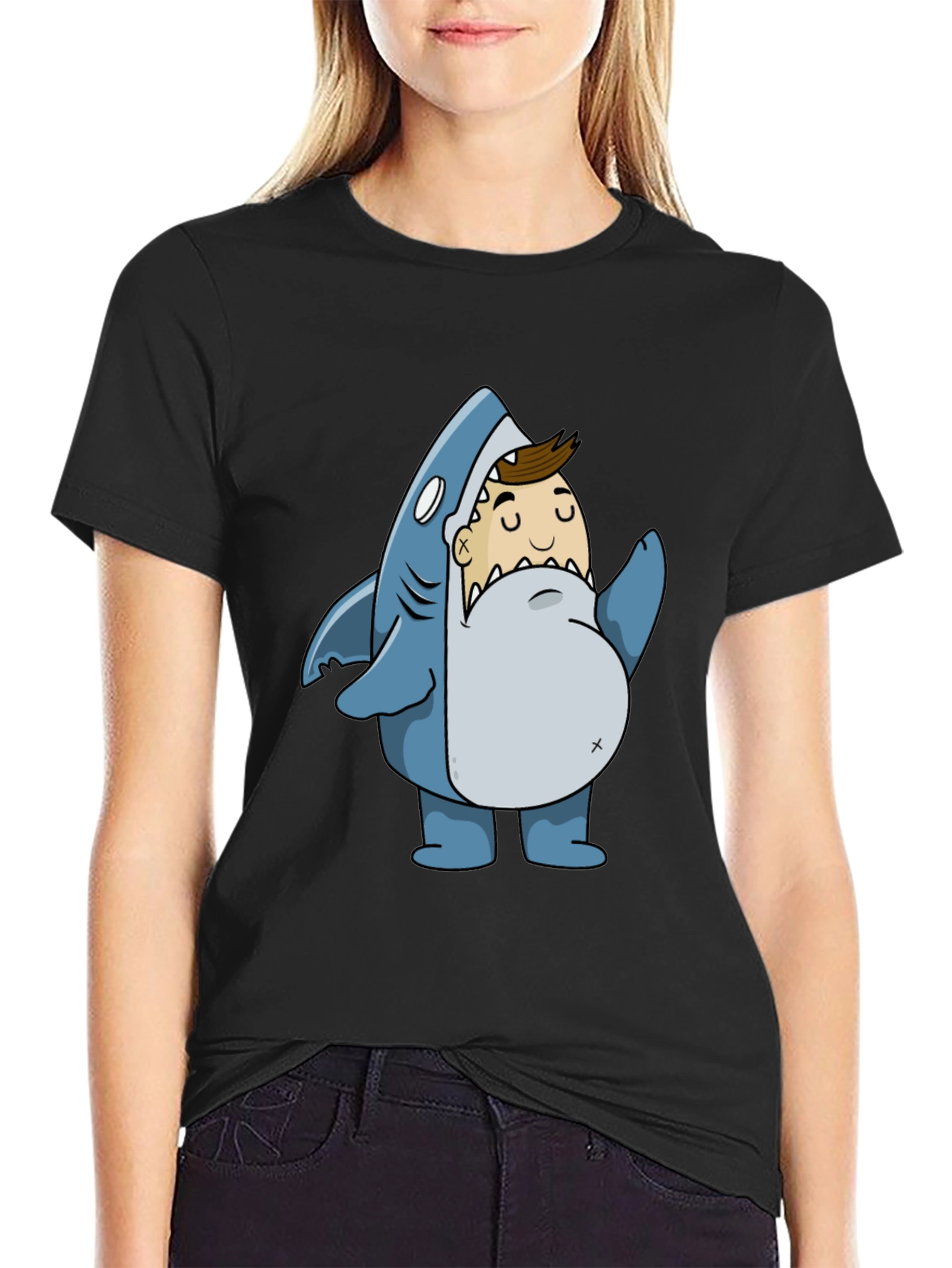 Shark Attack T-Shirt - Novelty Graphic Tee