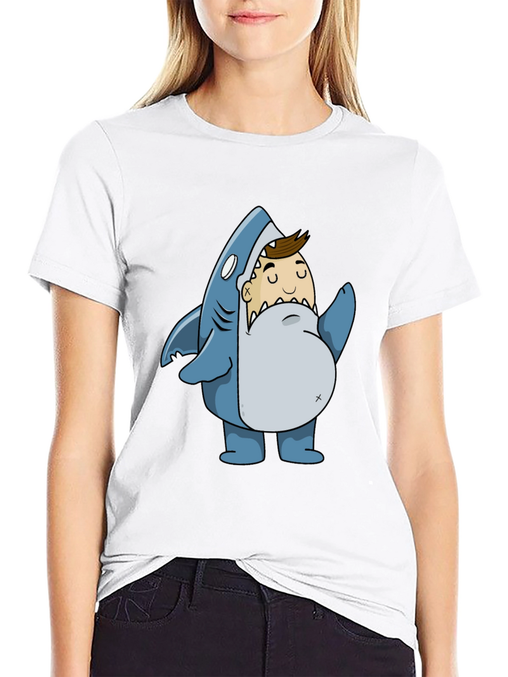 Shark Attack T-Shirt - Novelty Graphic Tee