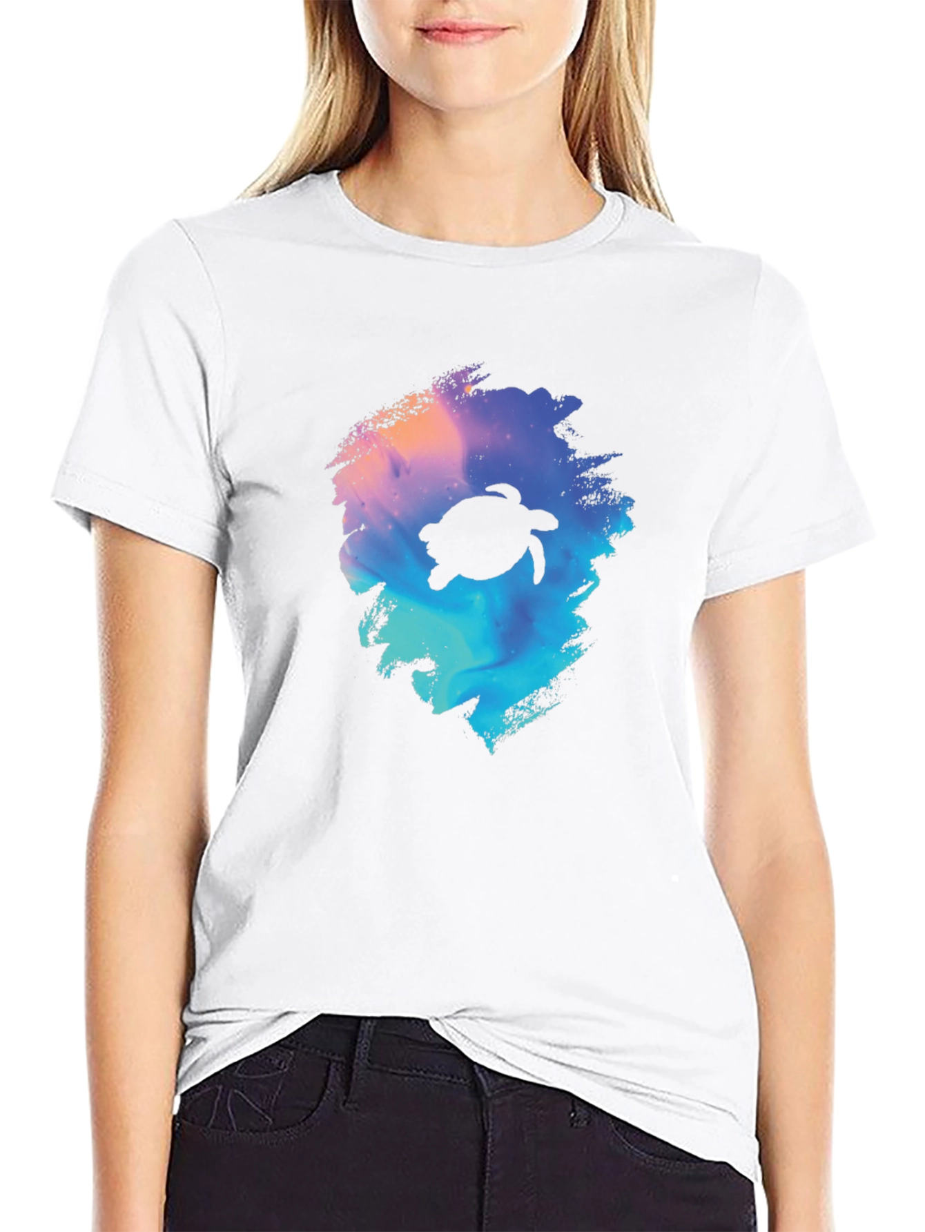 Turtle Galaxy Black T-Shirt