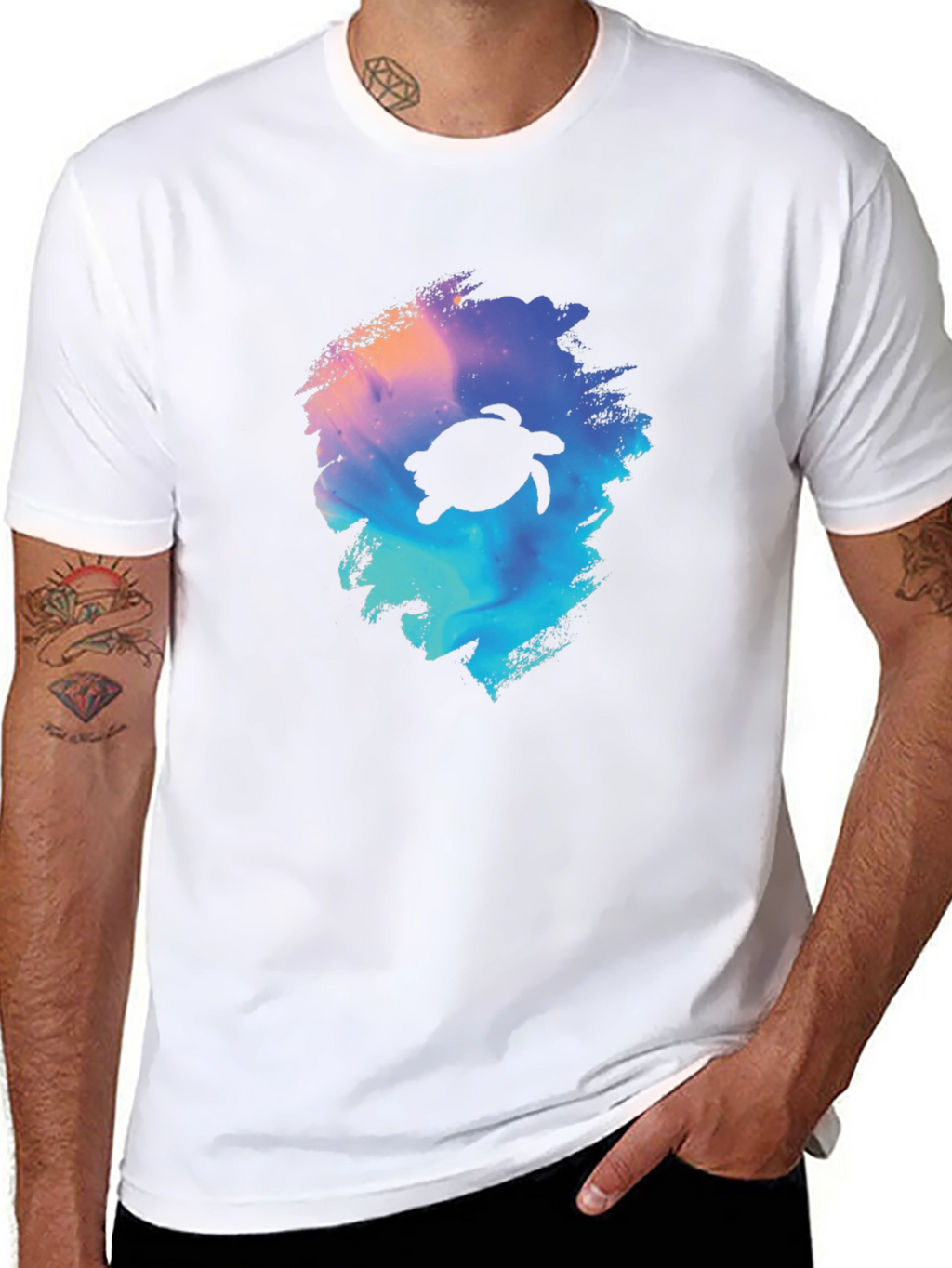 Turtle Galaxy Black T-Shirt