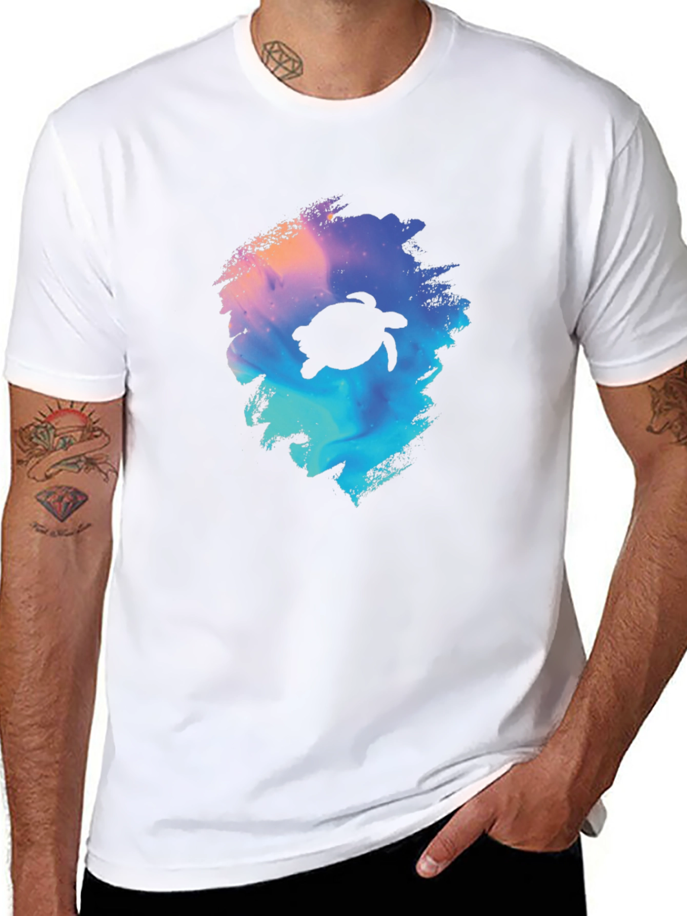 Turtle Galaxy Black T-Shirt