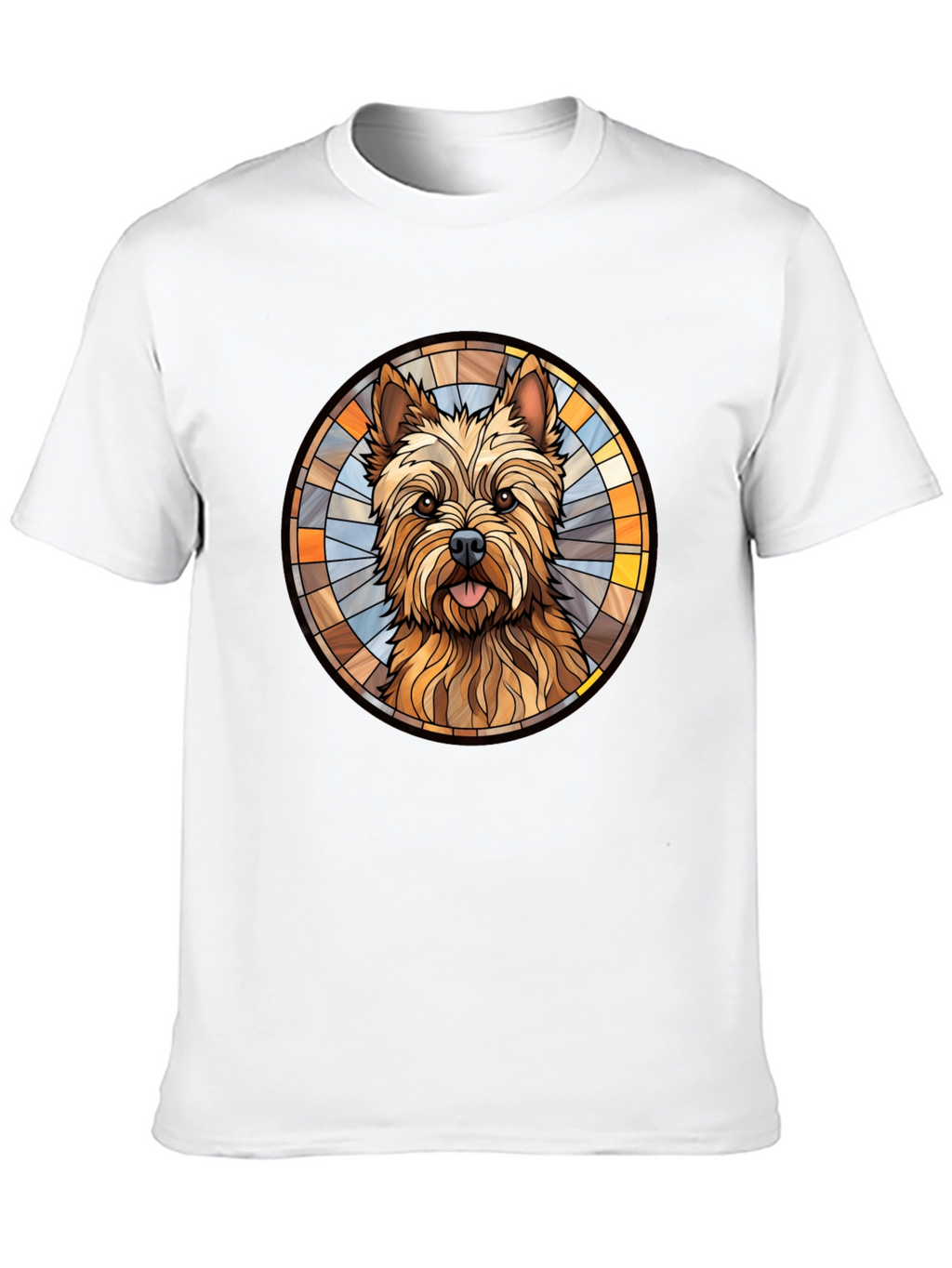 Dog Breed Stained Glass Style Graphic Tee