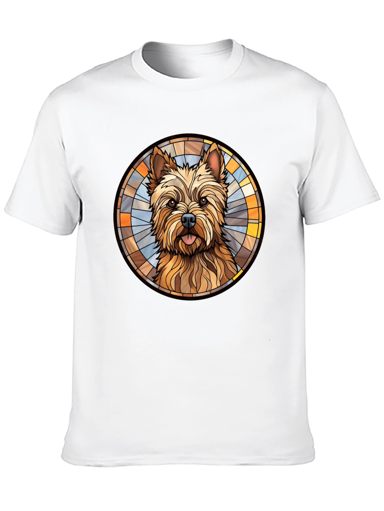 Dog Breed Stained Glass Style Graphic Tee