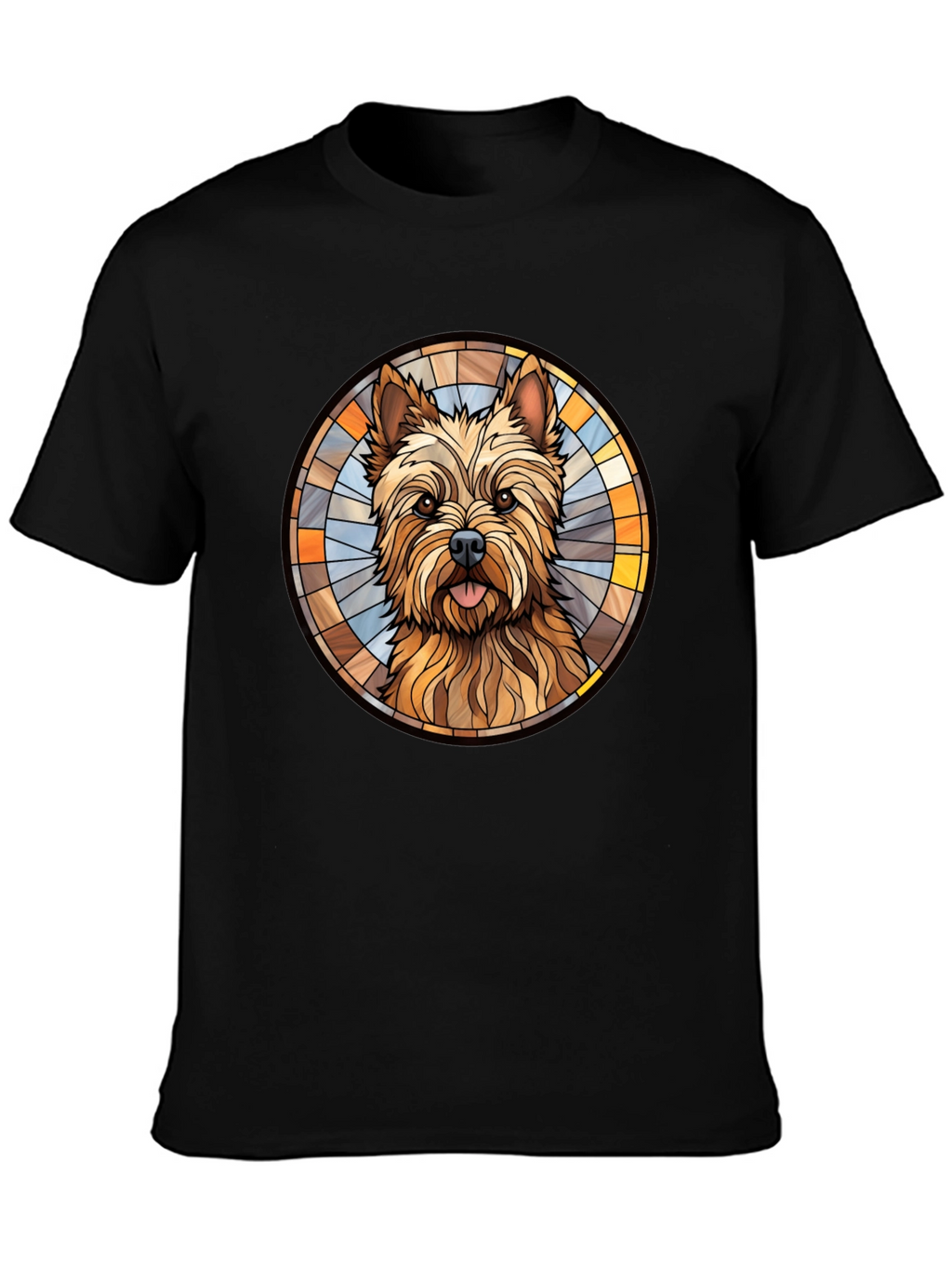 Dog Breed Stained Glass Style Graphic Tee