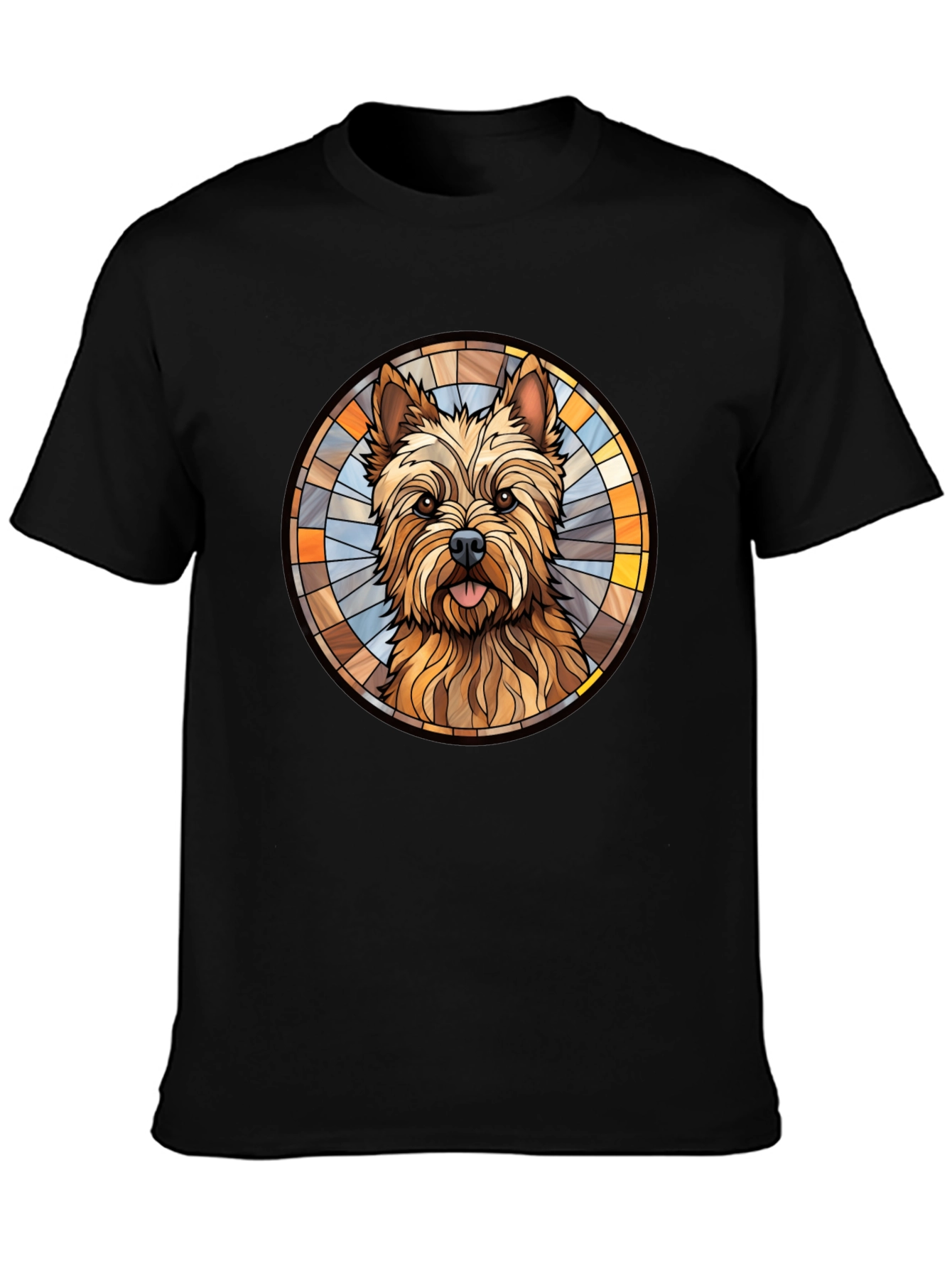 Dog Breed Stained Glass Style Graphic Tee