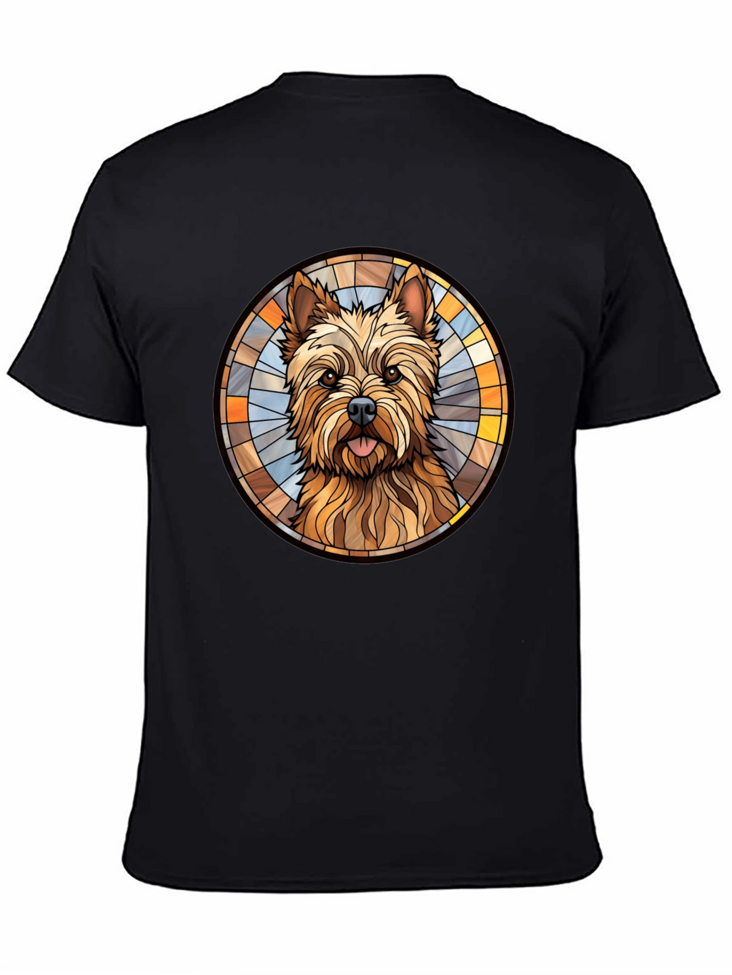 Dog Breed Stained Glass Style Graphic Tee