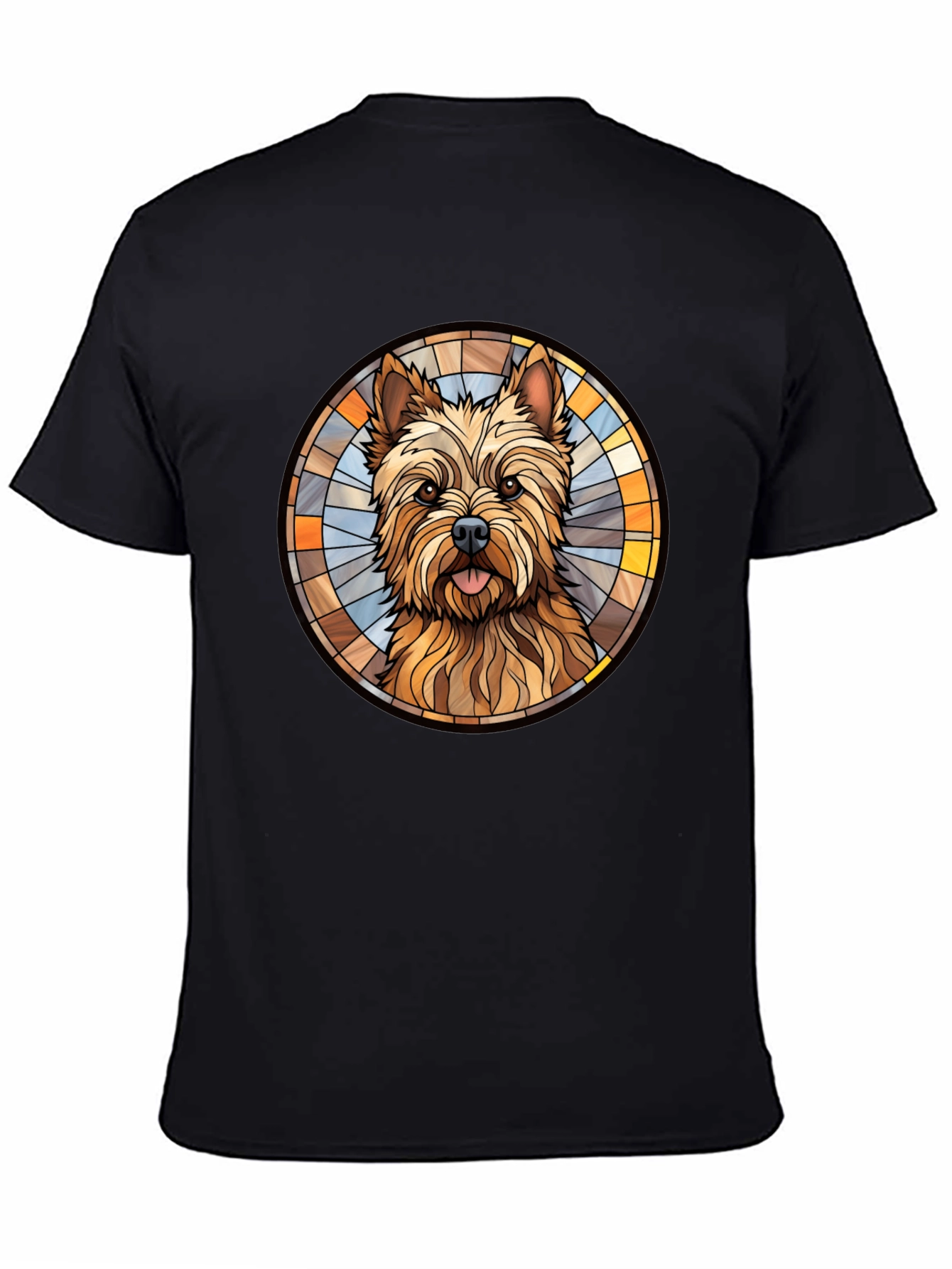 Dog Breed Stained Glass Style Graphic Tee