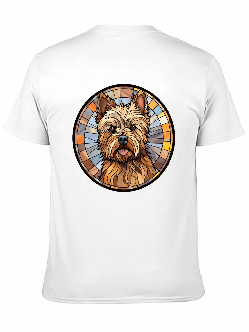 Dog Breed Stained Glass Style Graphic Tee