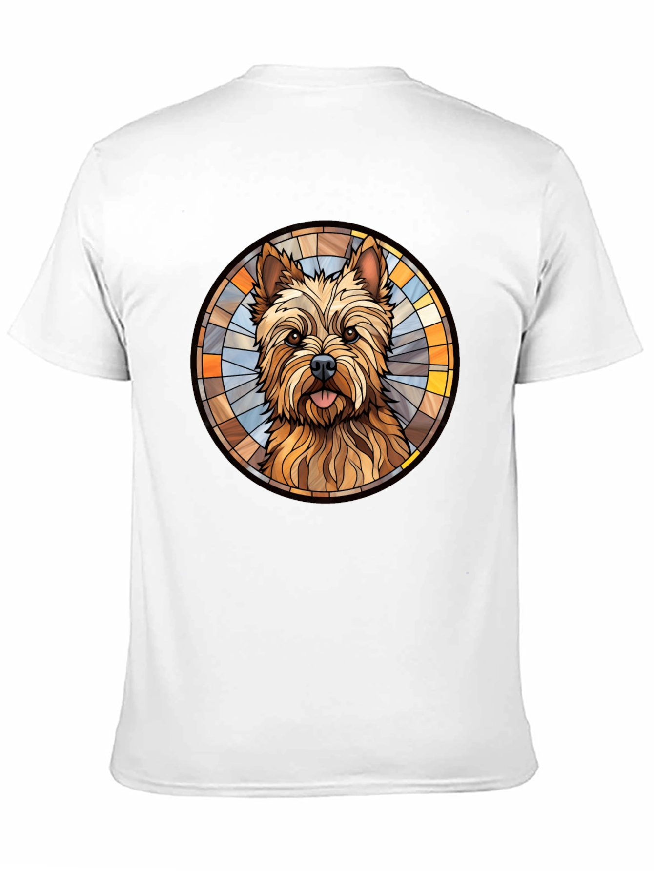 Dog Breed Stained Glass Style Graphic Tee