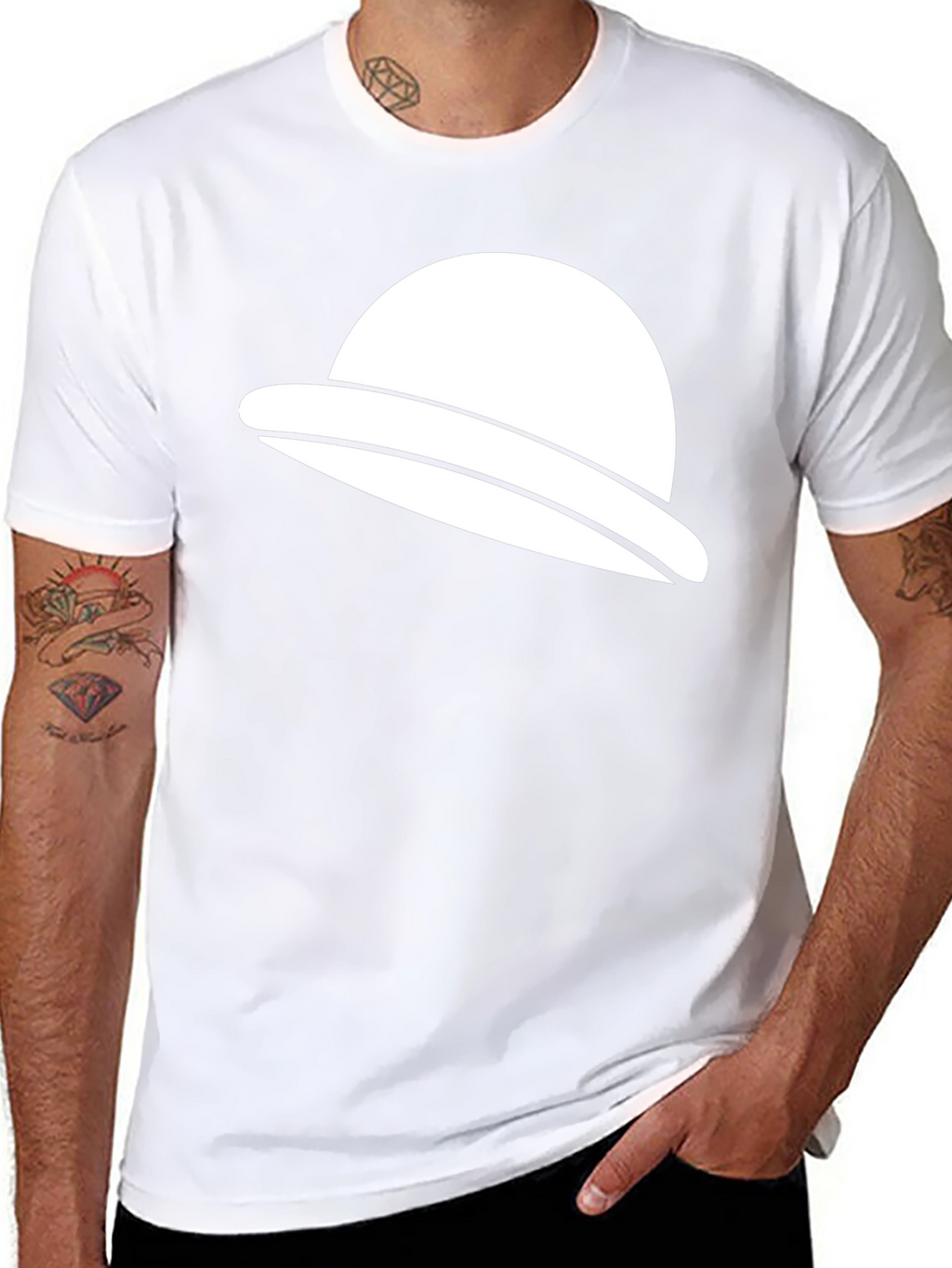 UFO Graphic Tee - Black Cotton Casual T-Shirt