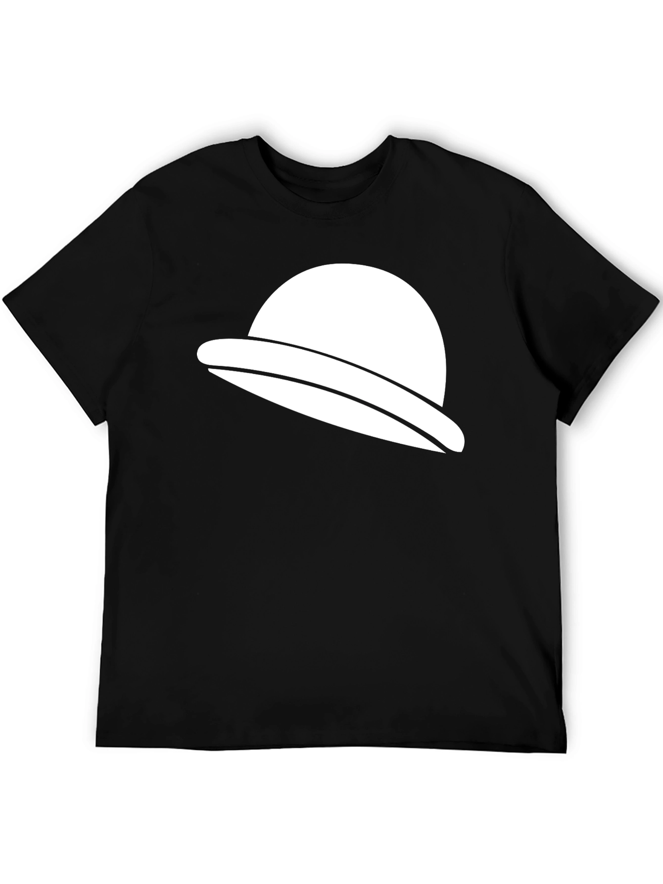 UFO Graphic Tee - Black Cotton Casual T-Shirt