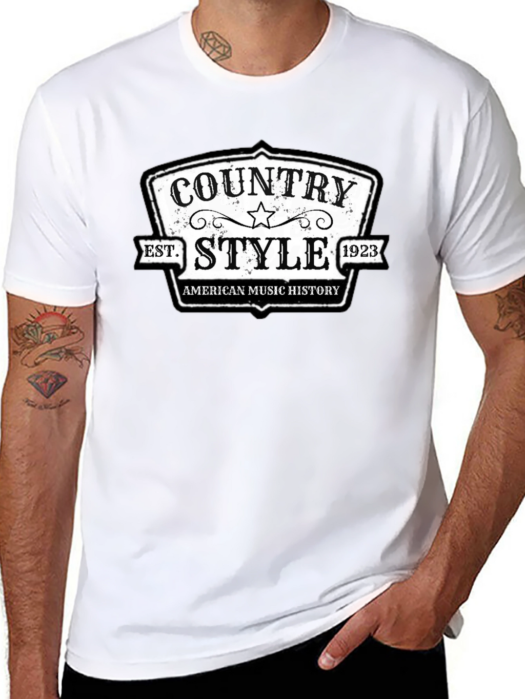 Country Style American Music History T-Shirt