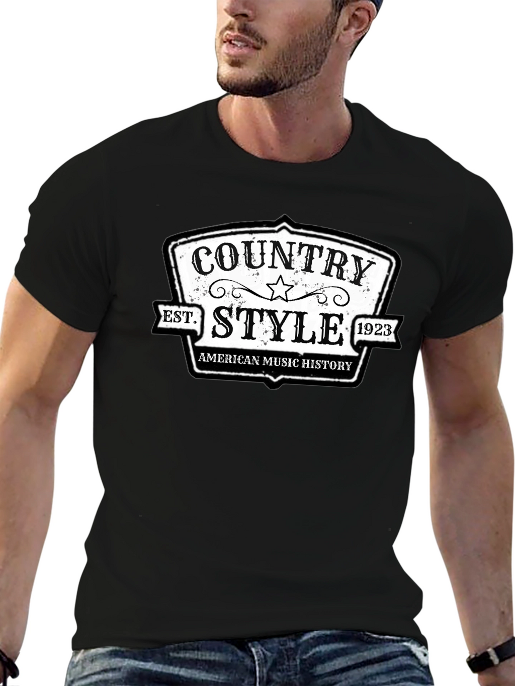 Country Style American Music History T-Shirt