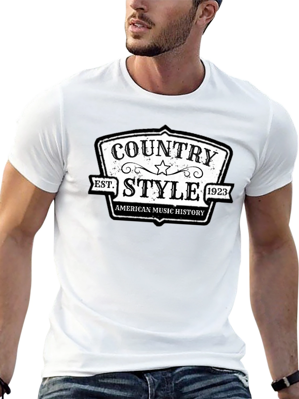 Country Style American Music History T-Shirt