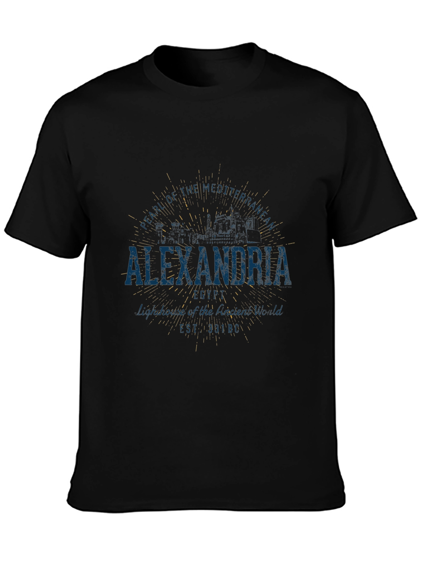 Alexandria Landmark T-Shirt - Vintage Style