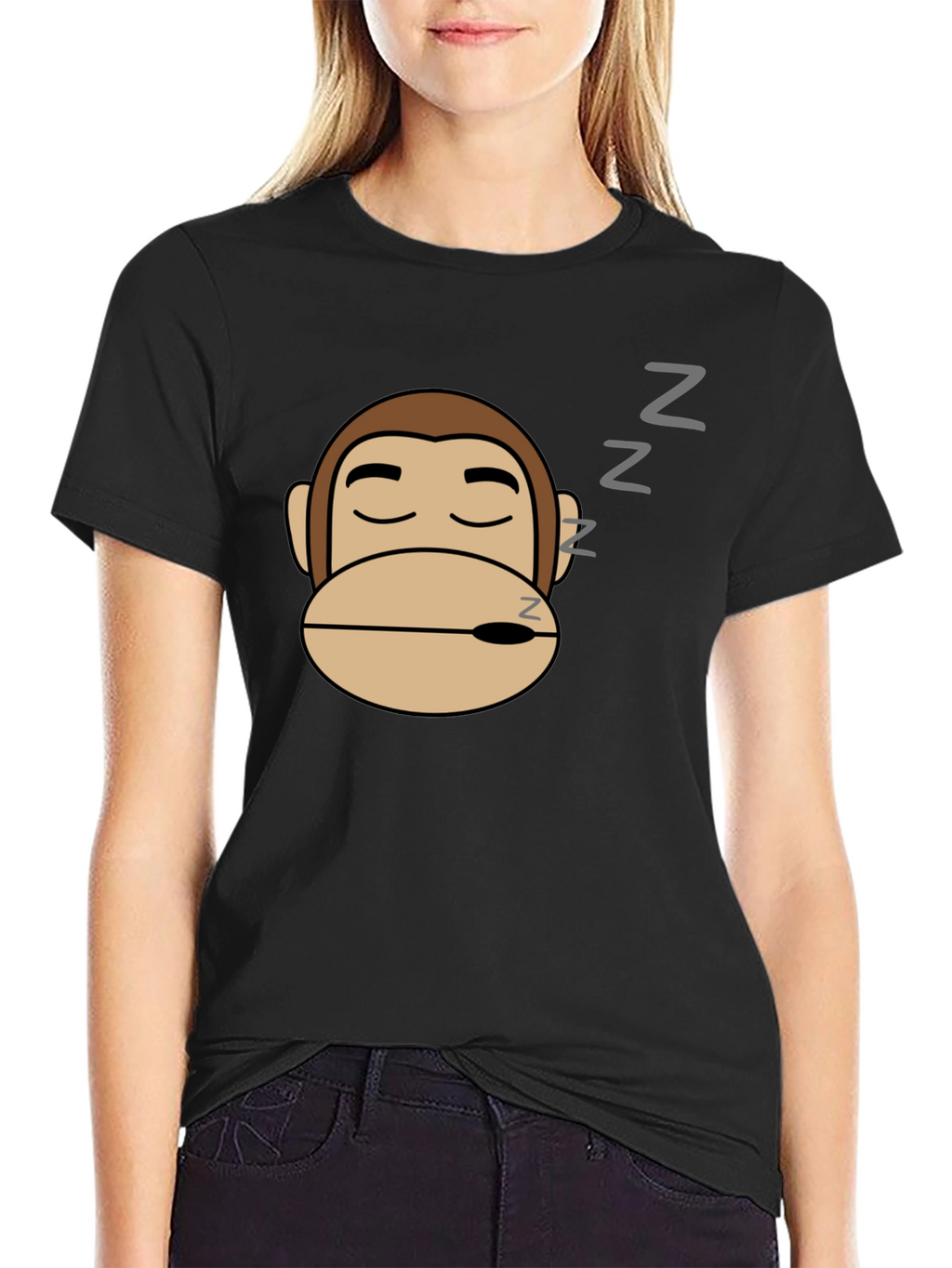 Sleeping Monkey Graphic T-Shirt