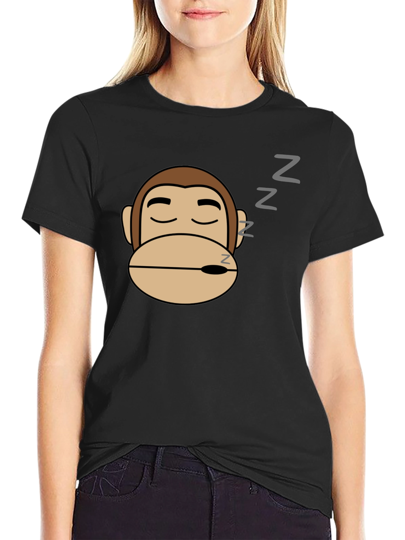 Sleeping Monkey Graphic T-Shirt