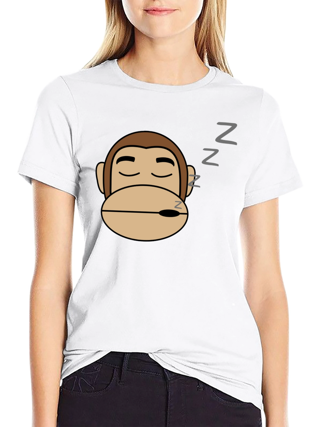 Sleeping Monkey Graphic T-Shirt