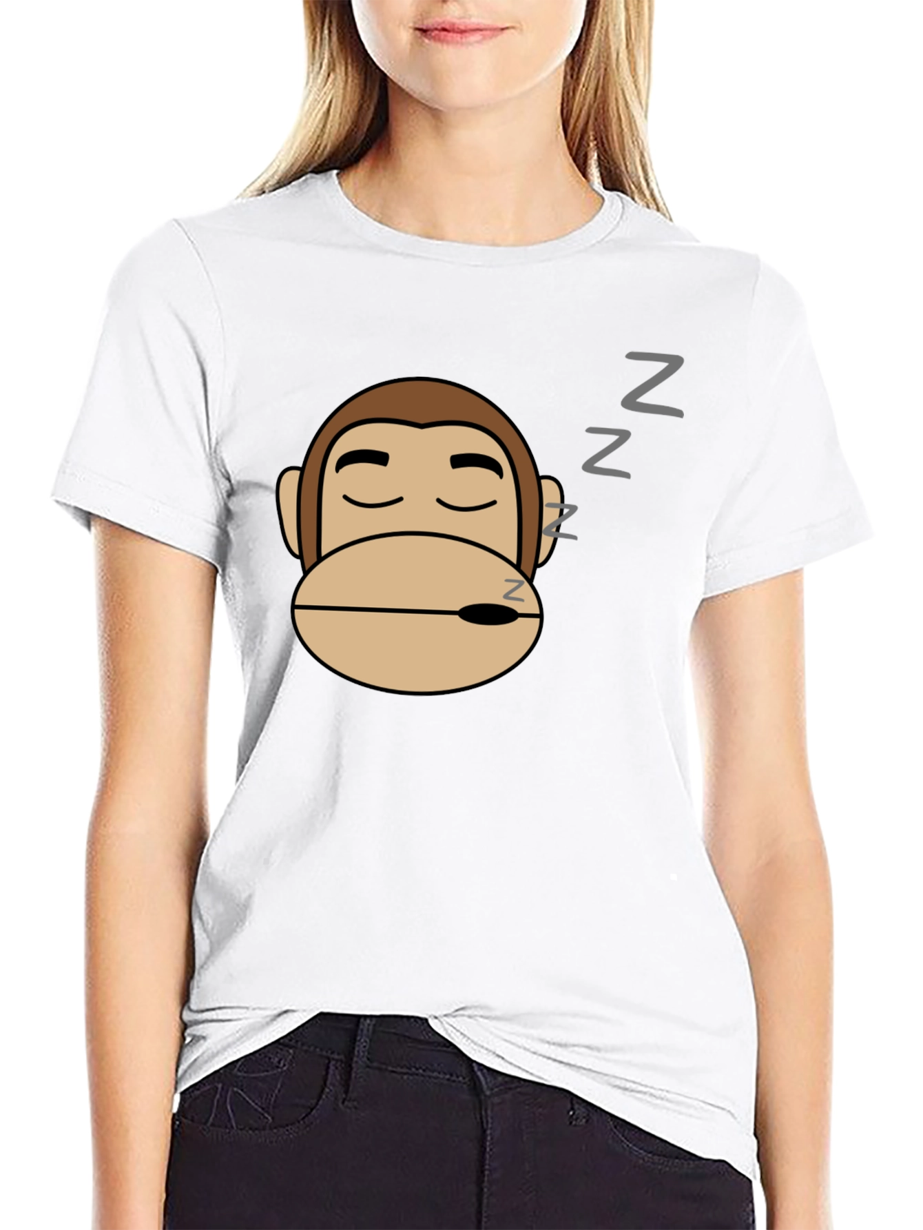 Sleeping Monkey Graphic T-Shirt