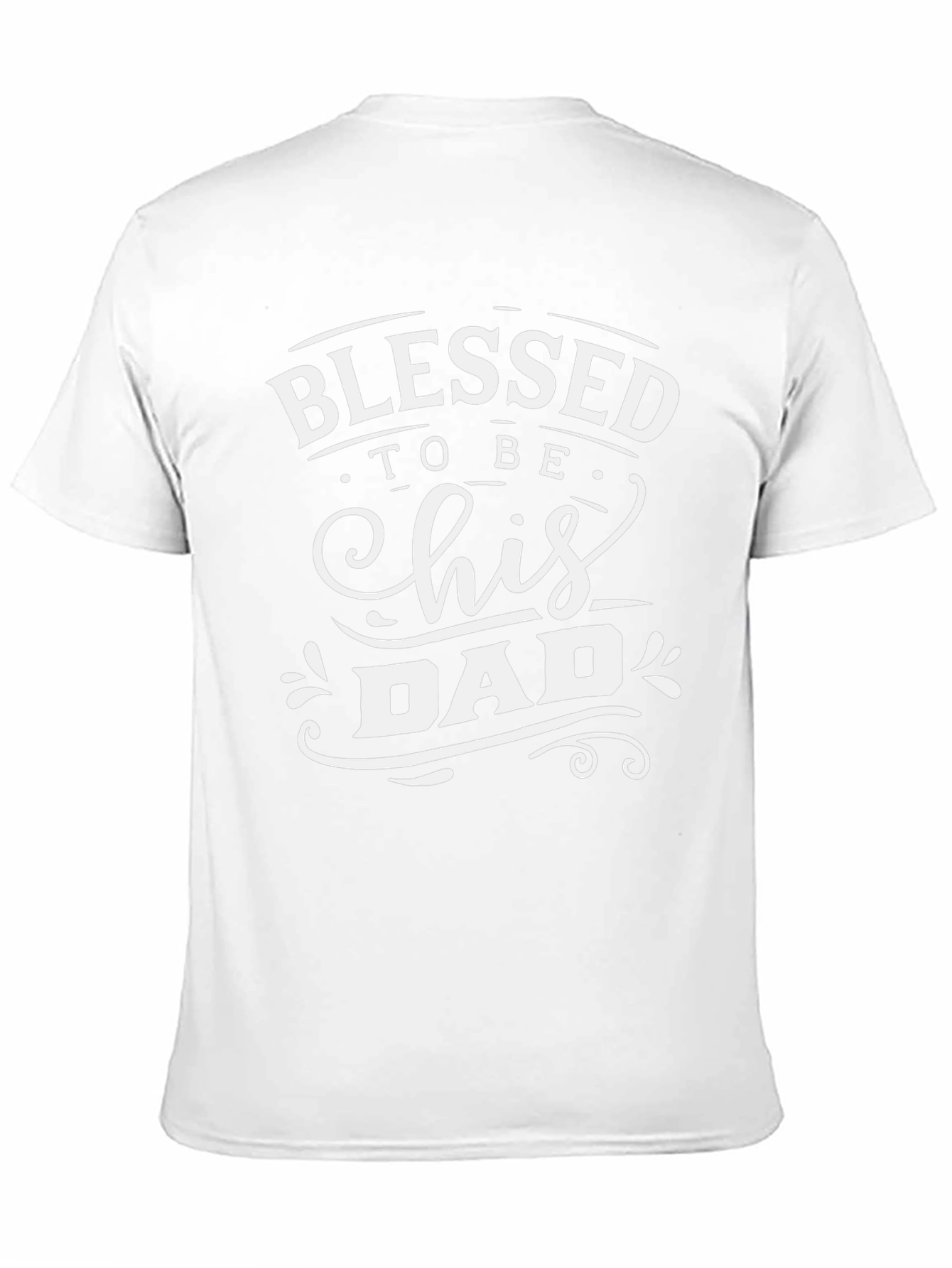 Blessed To Be His Dad Black T-Shirt
