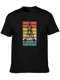 Retro Architect Compass T-Shirt - Black Cotton Tee