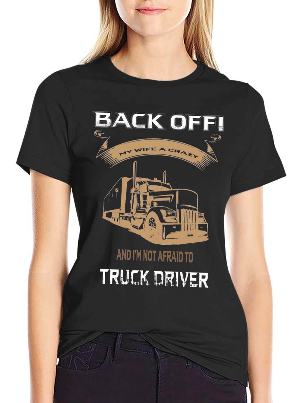 Back Off Truck Driver Graphic Tee