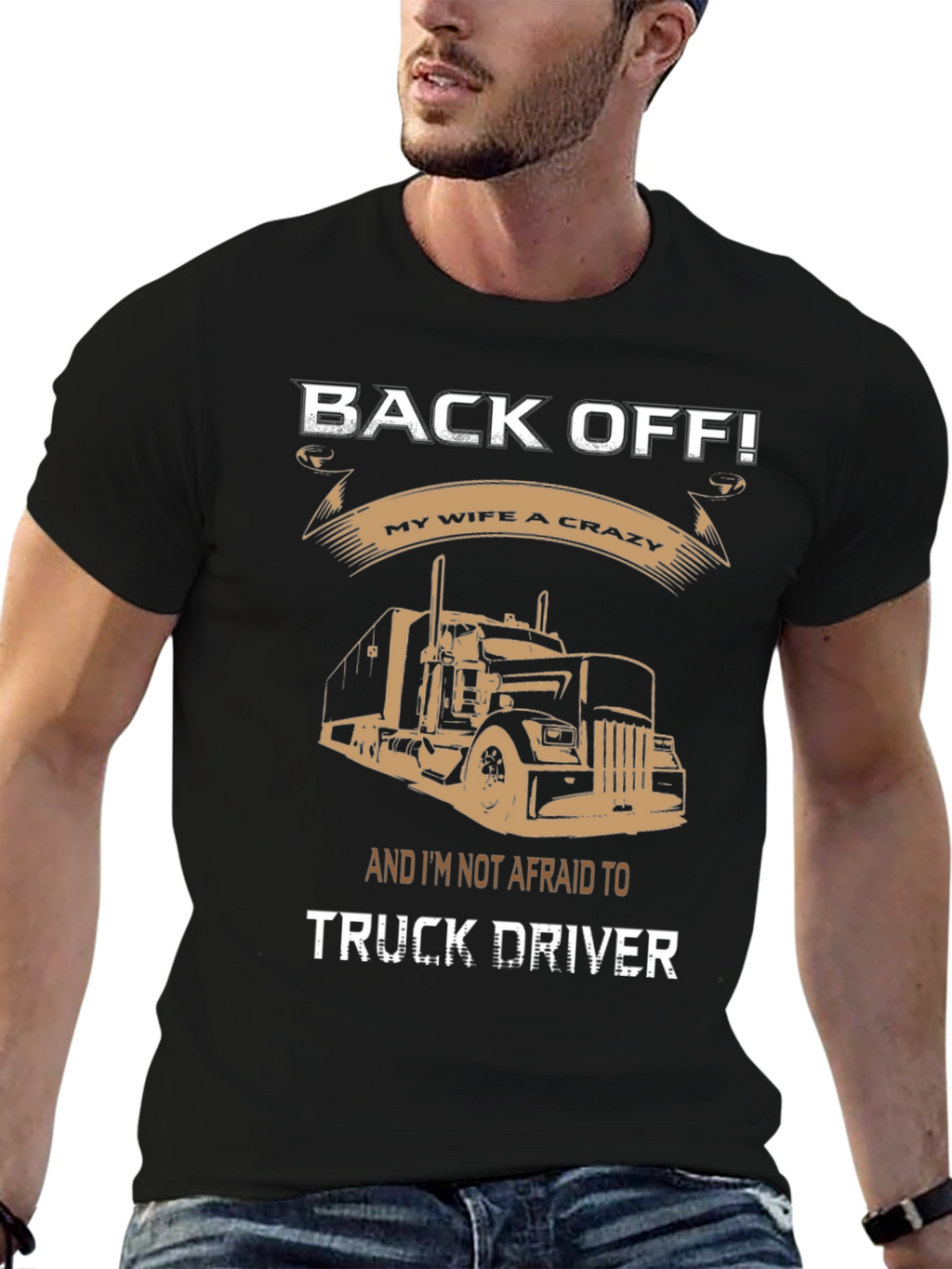 Back Off Truck Driver Graphic Tee