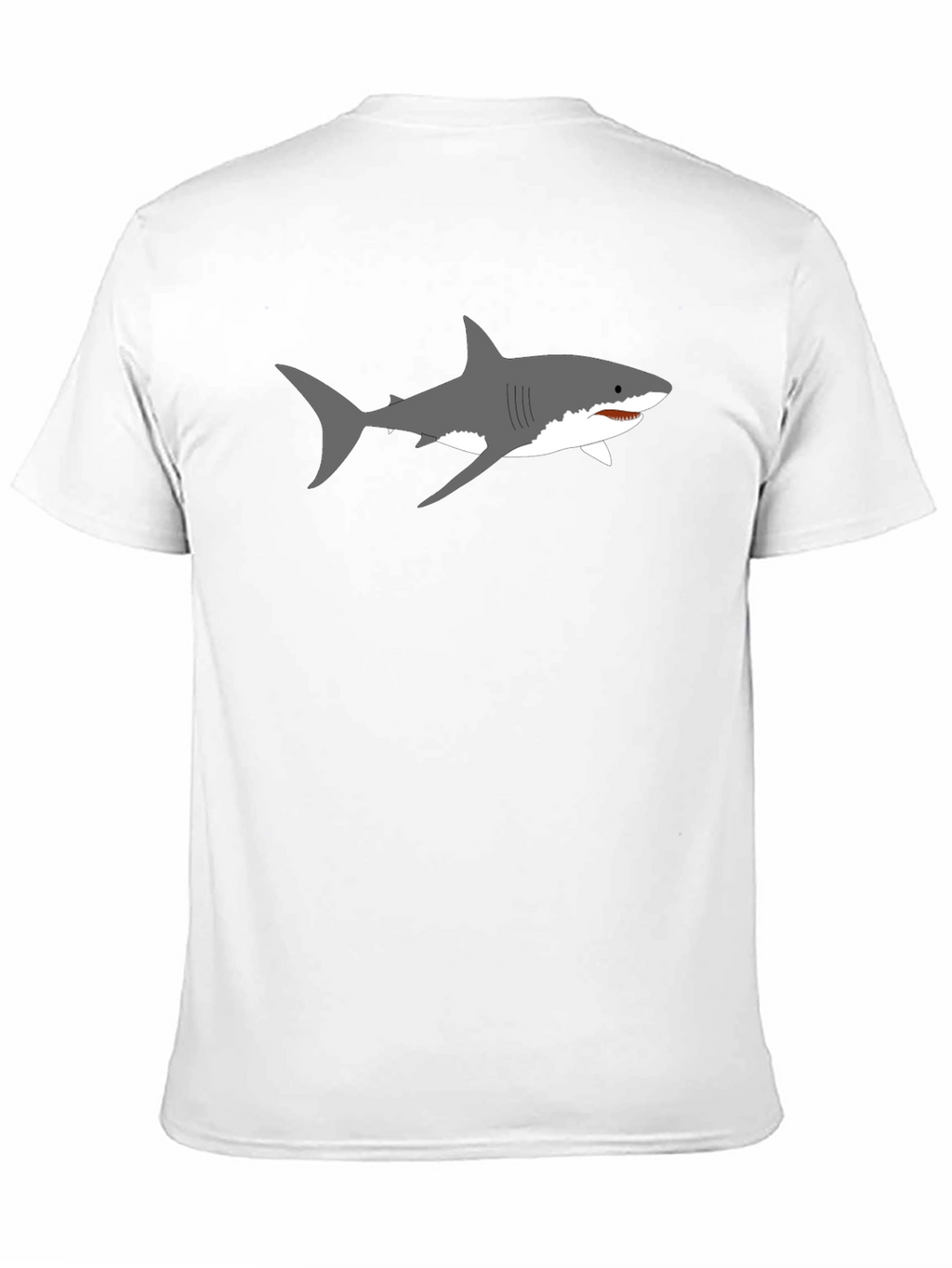 Shark Graphic T-Shirt - Mens Black Crew Neck Tee