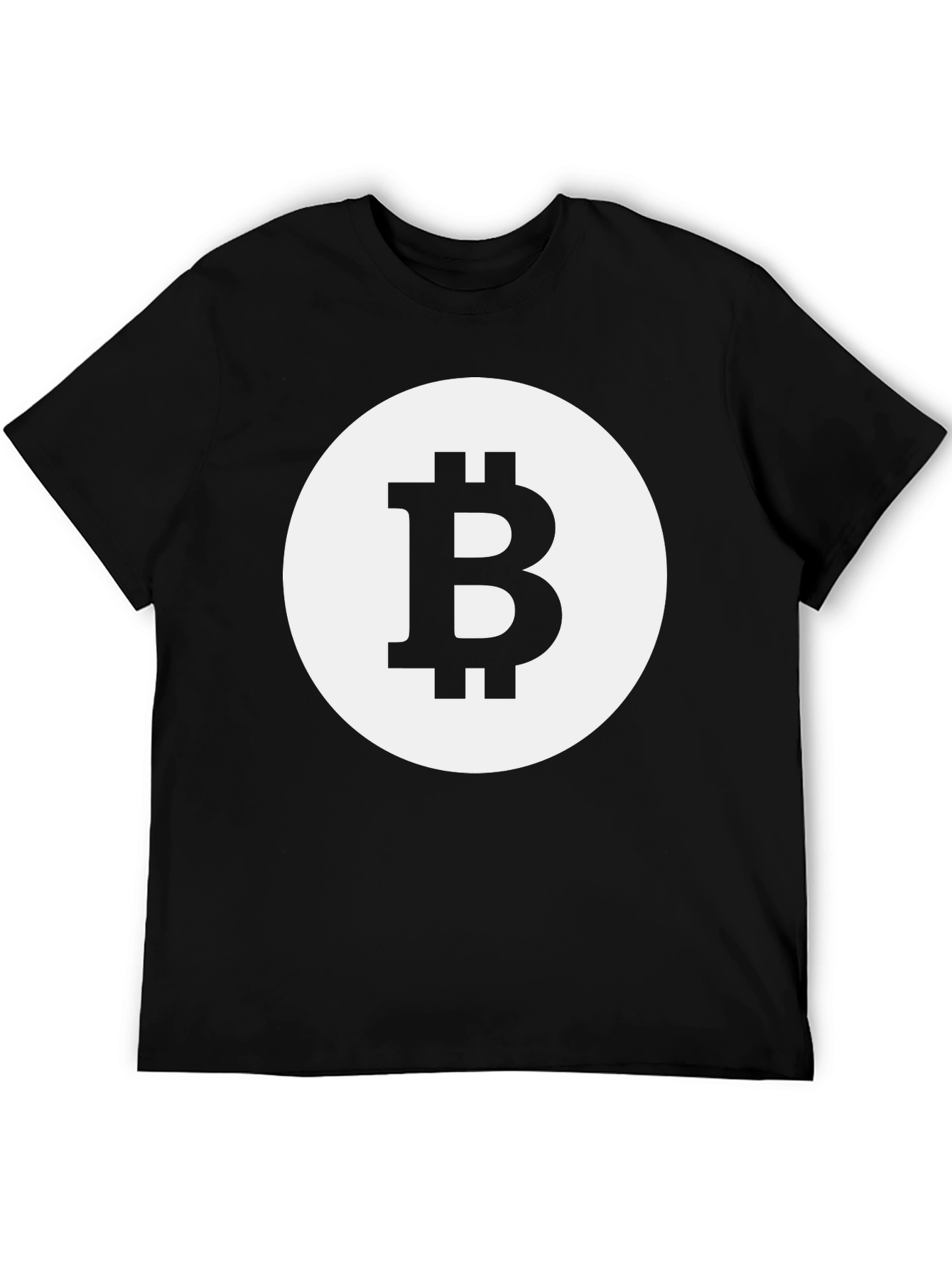 Bitcoin Logo Black T-Shirt Crypto Currency Tee