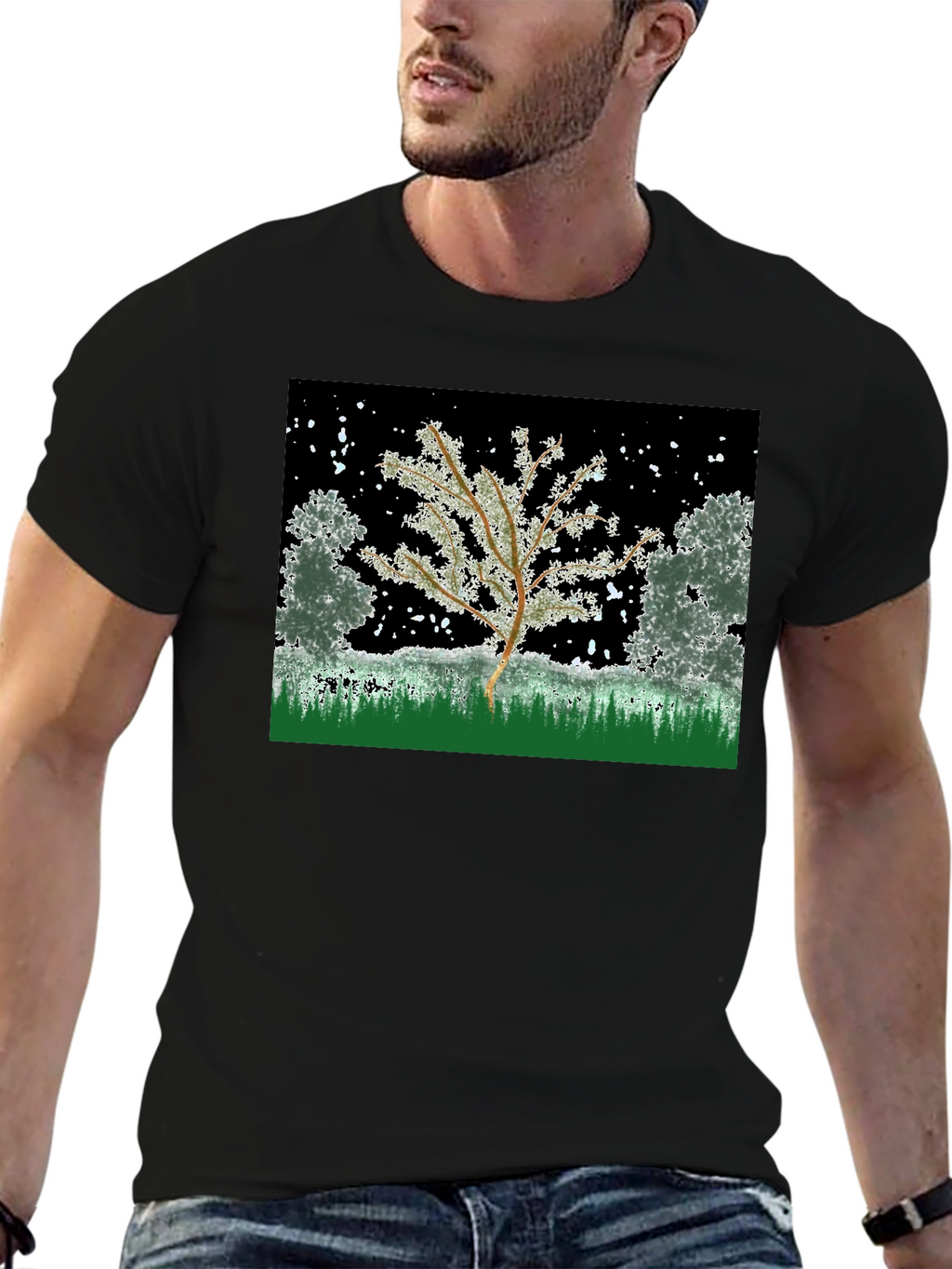 Winter Tree Graphic Tee - Nature Inspired Design
