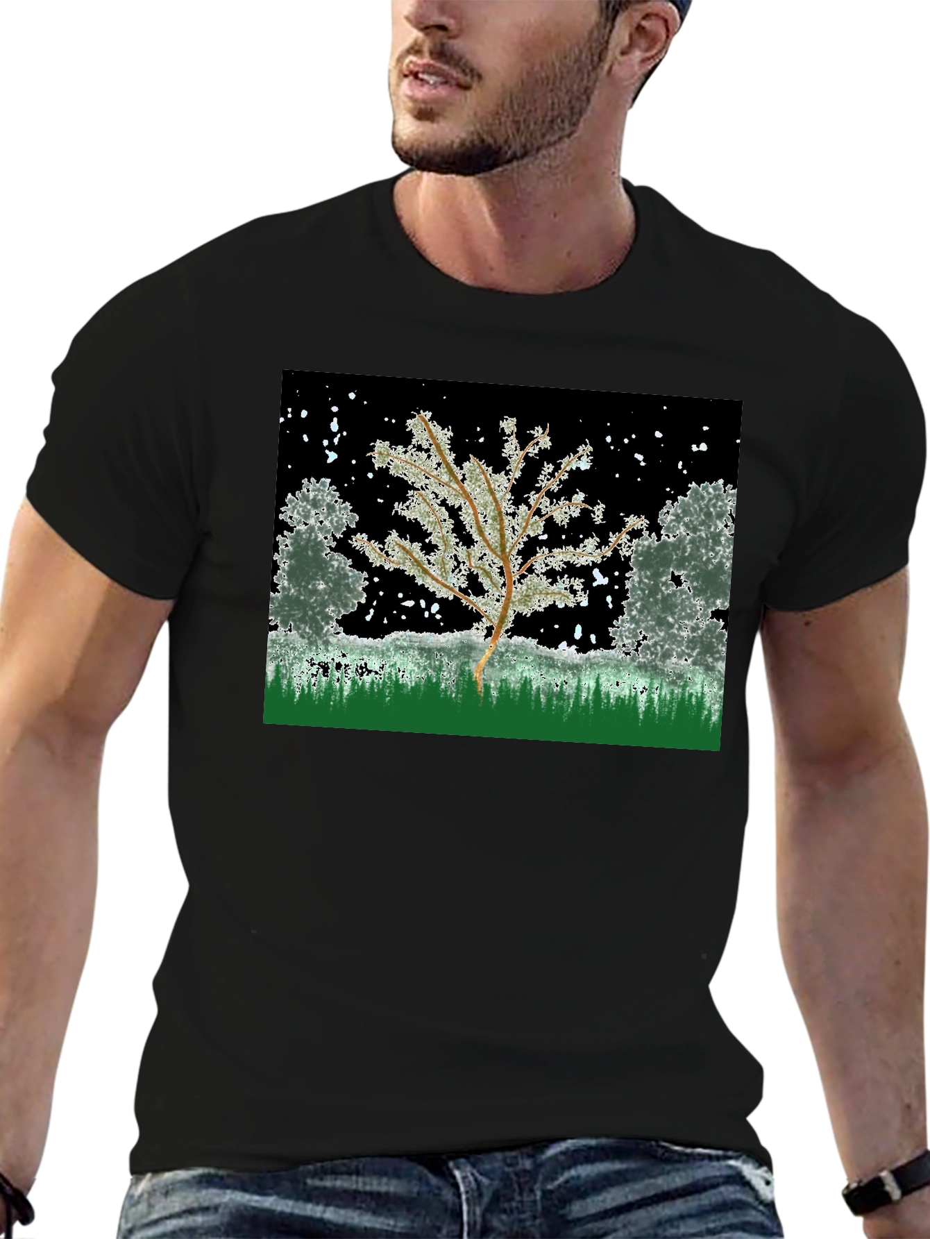 Winter Tree Graphic Tee - Nature Inspired Design