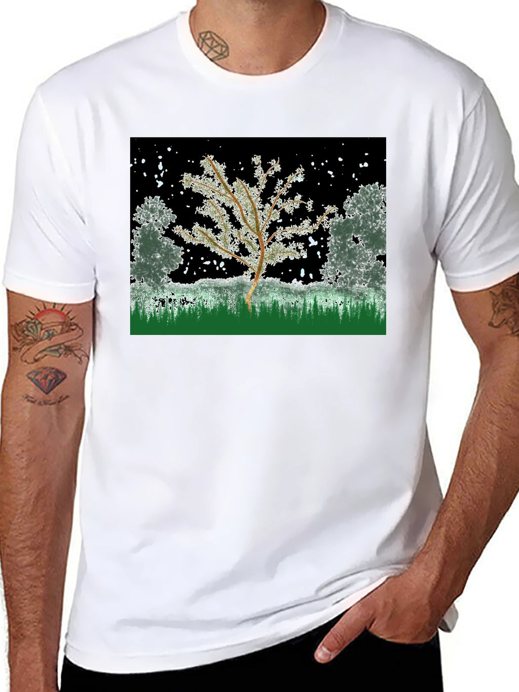 Winter Tree Graphic Tee - Nature Inspired Design