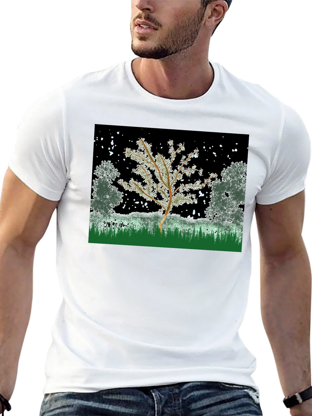 Winter Tree Graphic Tee - Nature Inspired Design